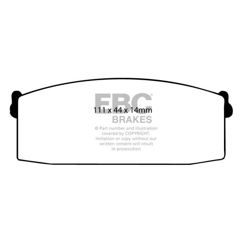 EBC Ultimax передние тормозные колодки DP418 EBC Ultimax передние тормозные колодки DP418