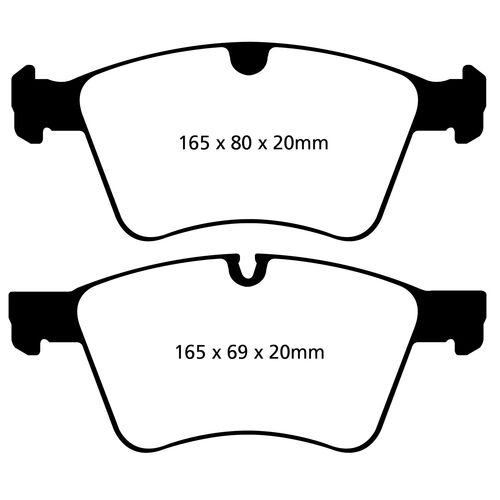 EBC Yellowstuff передние тормозные колодки для Mercedes ML500/GL350-500/R500 (w164/x164/w251) (под 373мм диск) EBC Yellowstuff передние тормозные колодки для Mercedes ML500/GL350-500/R500 (w164/x164/w251) (под 373мм диск)