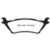 Brannor Ceramic задние тормозные колодки для Ford F150 (12+) (под 348мм диск)