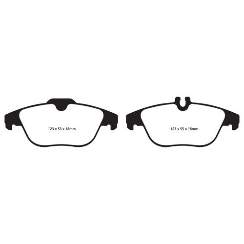 EBC Yellowstuff задние тормозные колодки DP42012R