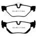 EBC Yellowstuff задние тормозные колодки для BMW 1/3-series/X1 318-325 (E82/E87/E90/E92/E84) (под 300/336мм диск)