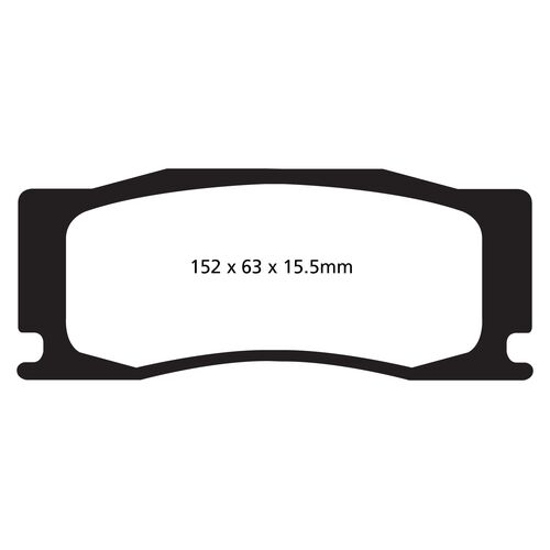 EBC Yellowstuff передние тормозные колодки для Jaguar XKR/XKRS (09-14)/Mitsubishi Evo 10 FQ-400/Noble M600 (Alcon)