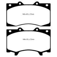 Brannor Ceramic передние тормозные колодки для Nissan Patrol Y62 (10-16)
