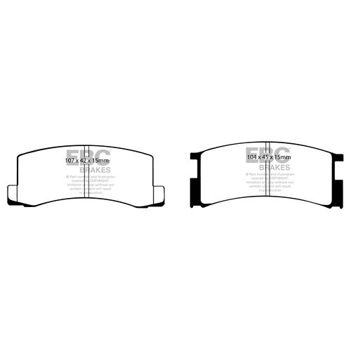EBC Ultimax задние колодки DP457 EBC Ultimax задние колодки DP457