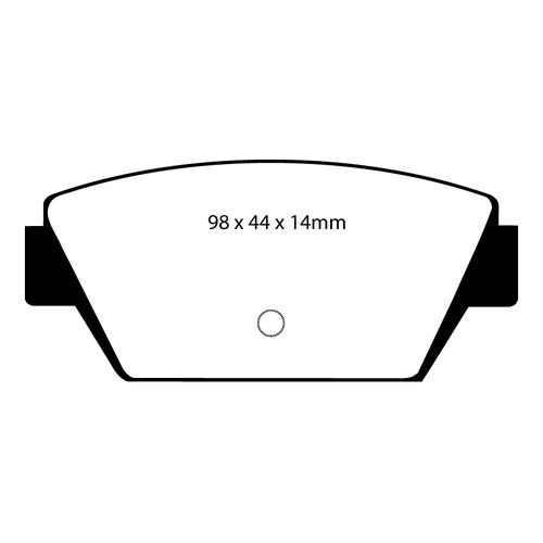 EBC Yellowstuff задние тормозные колодки DP4576R EBC Yellowstuff задние тормозные колодки DP4576R
