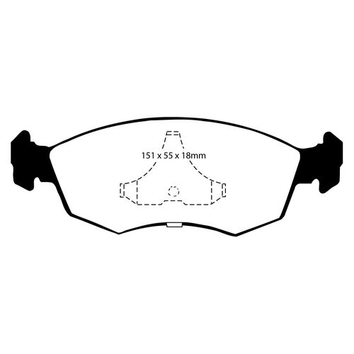EBC Yellowstuff передние тормозные колодки DP4605/2R EBC Yellowstuff передние тормозные колодки DP4605/2R