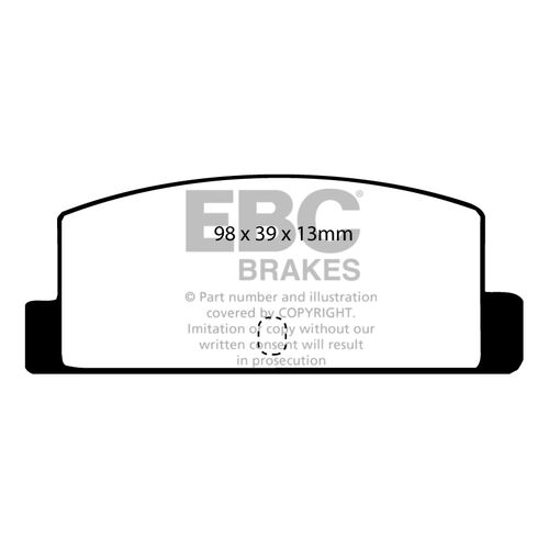 EBC Ultimax задние колодки DP466 EBC Ultimax задние колодки DP466