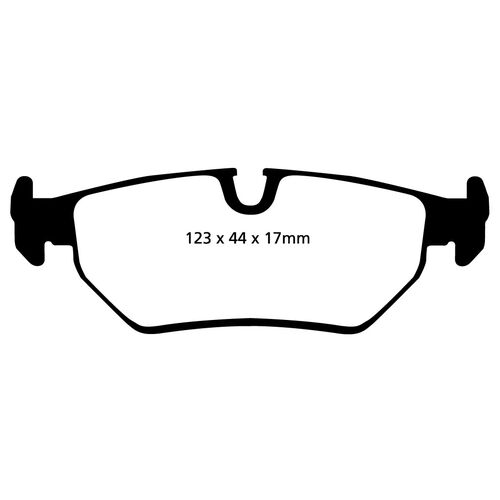 EBC Yellowstuff задние тормозные колодки DP4690/2R