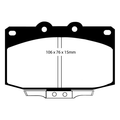EBC Yellowstuff передние тормозные колодки DP4763R EBC Yellowstuff передние тормозные колодки DP4763R