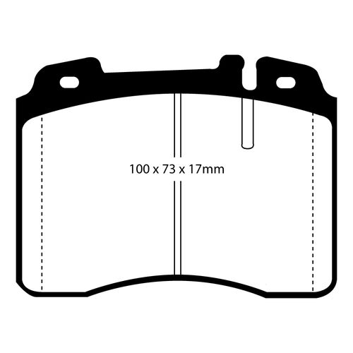 EBC Yellowstuff передние тормозные колодки DP4927R