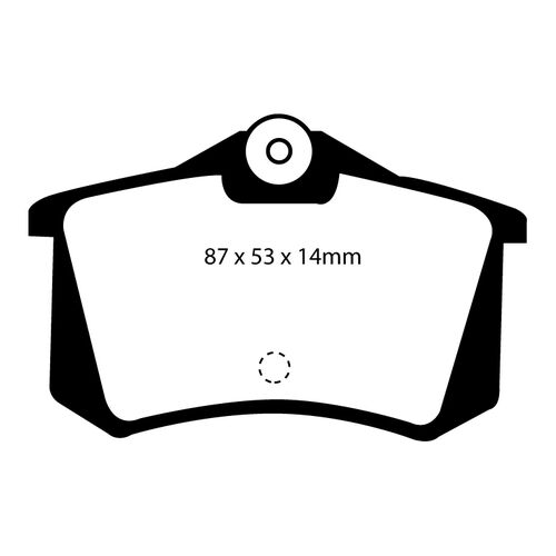 EBC Yellowstuff задние тормозные колодки DP4999R EBC Yellowstuff задние тормозные колодки DP4999R