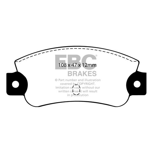 EBC Ultimax задние колодки DP501 EBC Ultimax задние колодки DP501