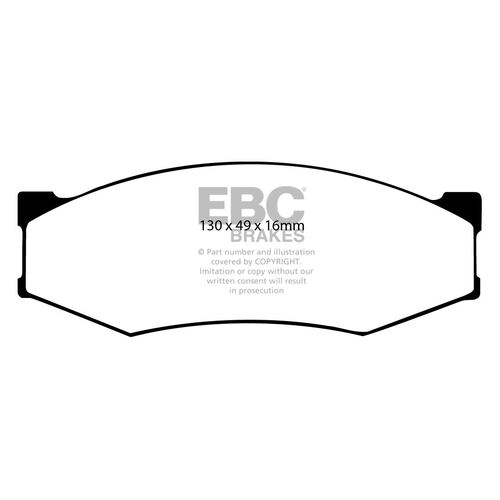 EBC Ultimax передние тормозные колодки DP538 EBC Ultimax передние тормозные колодки DP538