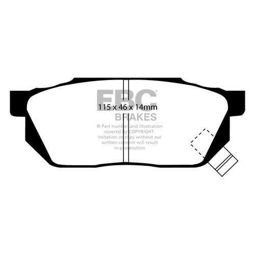 EBC Ultimax передние тормозные колодки DP570