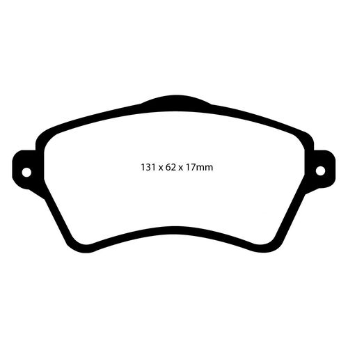 EBC Greenstuff передние тормозные колодки DP61352
