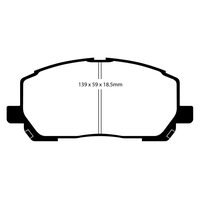 EBC Greenstuff передние тормозные колодки для Lexus RX300/Toyota Highlander (00-08)