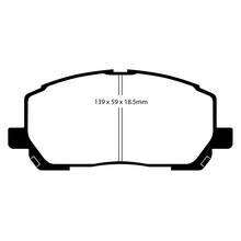 EBC Greenstuff передние тормозные колодки для Lexus RX300/Toyota Highlander (00-08)
