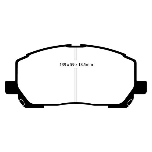 EBC Greenstuff передние тормозные колодки для Lexus RX300/Toyota Highlander (00-08) EBC Greenstuff передние тормозные колодки для Lexus RX300/Toyota Highlander (00-08)