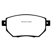 EBC Greenstuff передние тормозные колодки для INFINITI FX35/FX45/Murano (03-05) (Скобы)