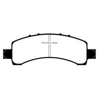 EBC Greenstuff задние тормозные колодки для для Cadillac Escalade/Chevrolet Tahoe/Avalanche/GMC Yukon (02-06) (задний привод)