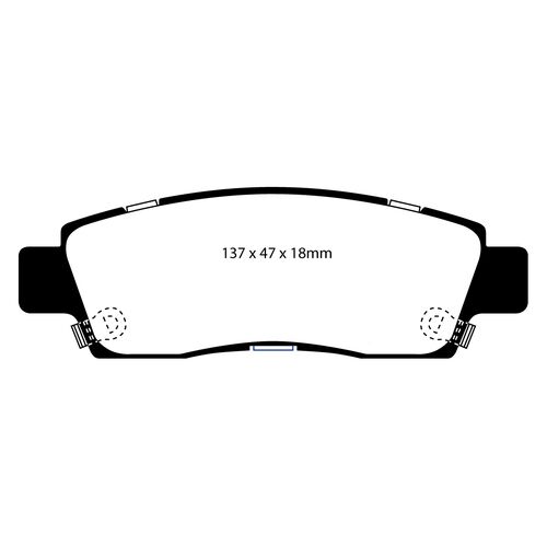 EBC Greenstuff задние тормозные колодки для Chevrolet Trailblazer/Saab 9-7x (01-09) EBC Greenstuff задние тормозные колодки для Chevrolet Trailblazer/Saab 9-7x (01-09)