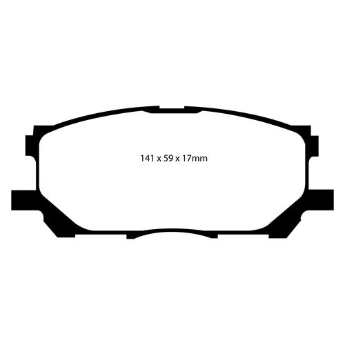EBC Greenstuff передние тормозные колодки для Lexus RX300/RX400/Harrier (2003-2010)