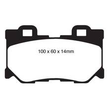 EBC Greenstuff Задние тормозные колодки для Infiniti QX70/G37/FX37/FX50/M56/Nissan 370Z (Akebono)
