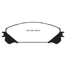 EBC Greenstuff передние тормозные колодки для Lexus NX/RX/Toyota Highlander (2010+)/Camry 3.5L (V70)