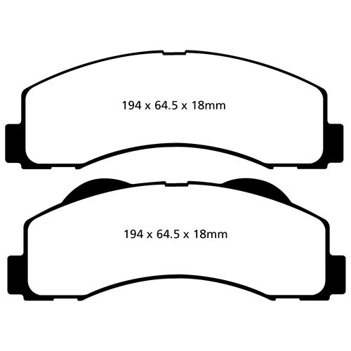 EBC Greenstuff передние тормозные колодки для Ford F150 (10-14)/Expedition/Lincoln Navigator (10+) EBC Greenstuff передние тормозные колодки для Ford F150 (10-14)/Expedition/Lincoln Navigator (10+)
