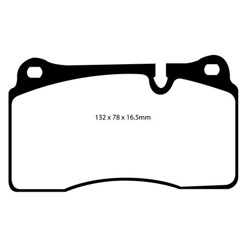 EBC Greenstuff передние тормозные колодки для Range Rover/ Sport (05-09) (Brembo) (под 360мм диск)