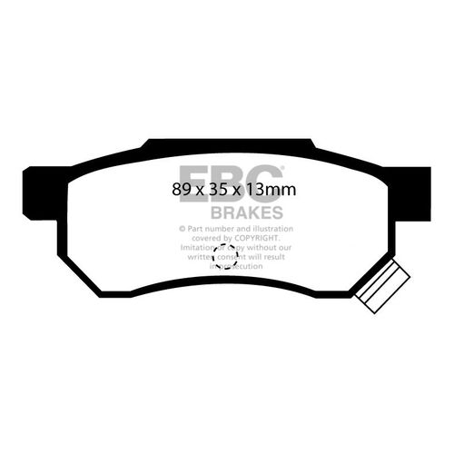 EBC Ultimax задние колодки DP642/2 EBC Ultimax задние колодки DP642/2