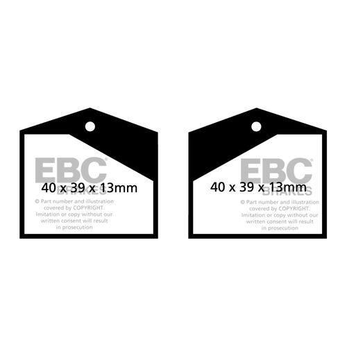 EBC Ultimax задние колодки DP709