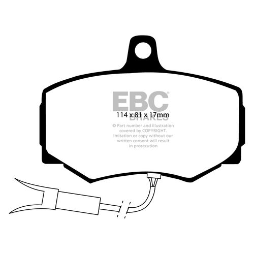 EBC Ultimax передние тормозные колодки DP756/2 EBC Ultimax передние тормозные колодки DP756/2