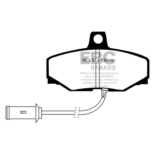 EBC Ultimax задние колодки DP757