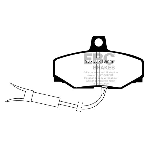 EBC Ultimax задние колодки DP757/2 EBC Ultimax задние колодки DP757/2