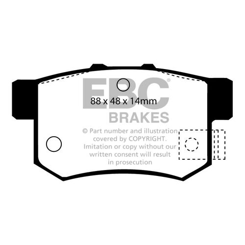 EBC Ultimax задние колодки DP781