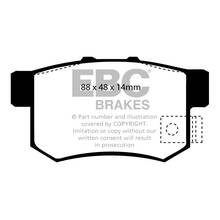 EBC Ultimax задние тормозные колодки для Honda Accord 7/Civic 6/CRV mk2/Element/Legend/Stream (под 260/282мм диск)