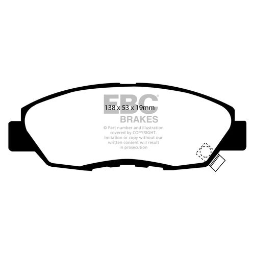 EBC Ultimax передние тормозные колодки DP812