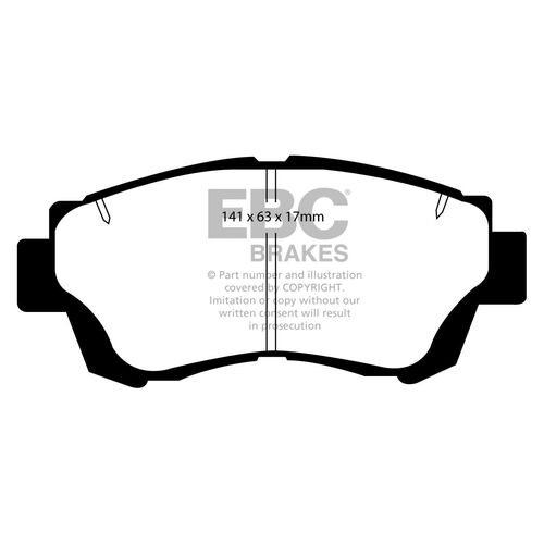EBC Ultimax передние тормозные колодки DP874 EBC Ultimax передние тормозные колодки DP874
