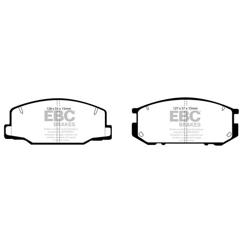 EBC Ultimax передние тормозные колодки DP877