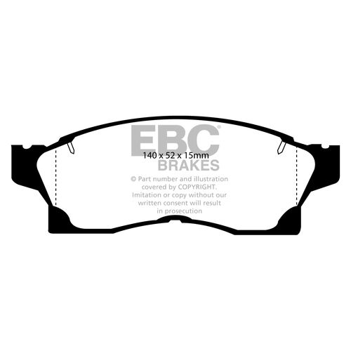 EBC Ultimax передние тормозные колодки DP936 EBC Ultimax передние тормозные колодки DP936