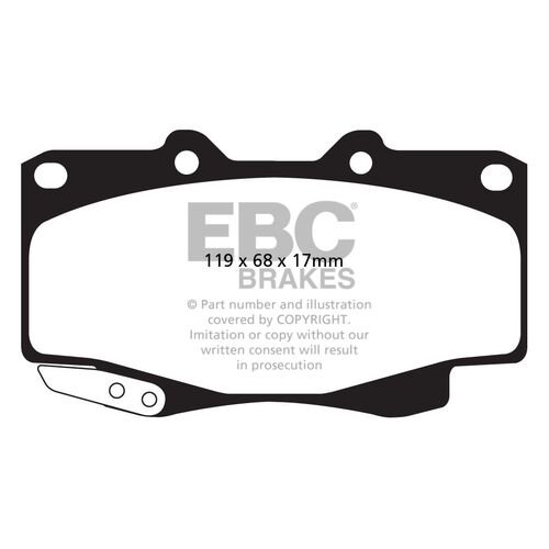 EBC Ultimax передние тормозные колодки DPX2005 EBC Ultimax передние тормозные колодки DPX2005