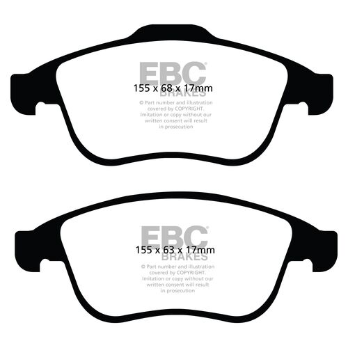 EBC Ultimax передние тормозные колодки DPX2024 EBC Ultimax передние тормозные колодки DPX2024
