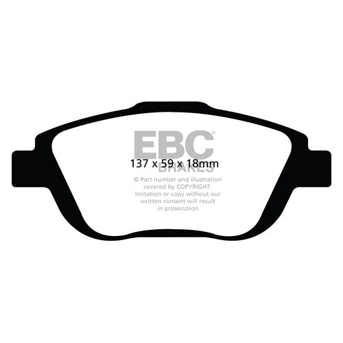 EBC Yellowstuff передние тормозные колодки DP42073R EBC Yellowstuff передние тормозные колодки DP42073R