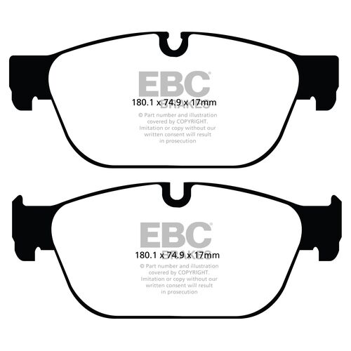 EBC Ultimax передние тормозные колодки для Peugeot RCZ/308/407/508/Citroen C5/C6/DS4/DS5 (под 340мм диск) EBC Ultimax передние тормозные колодки для Peugeot RCZ/308/407/508/Citroen C5/C6/DS4/DS5 (под 340мм диск)