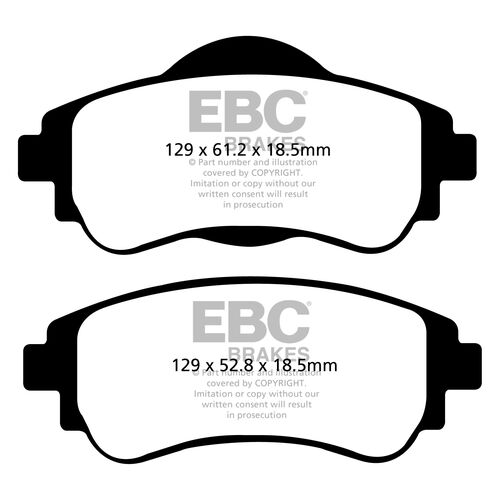 EBC Ultimax передние тормозные колодки DPX2109