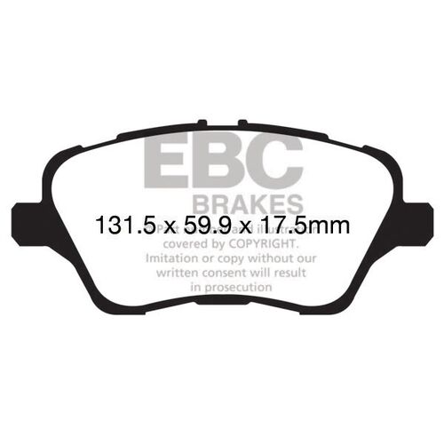 EBC Ultimax передние тормозные колодки DPX2149 EBC Ultimax передние тормозные колодки DPX2149