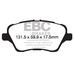 EBC Ultimax передние тормозные колодки DPX2149 EBC Ultimax передние тормозные колодки DPX2149