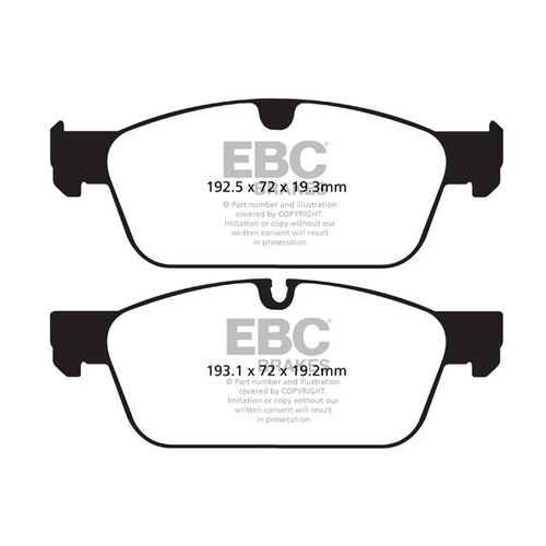 EBC Greenstuff передние тормозные колодки для Mercedes GLE63/GLE500/GLS500/GL/ML (W166/X166/C292)