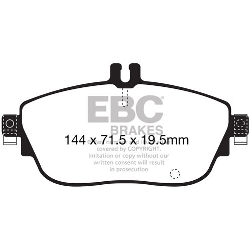 EBC Ultimax передние тормозные колодки для Infiniti Q30/QX30/Mercedes A/B/CLA/GLA 160-250 (w176/w246/c117/x156)